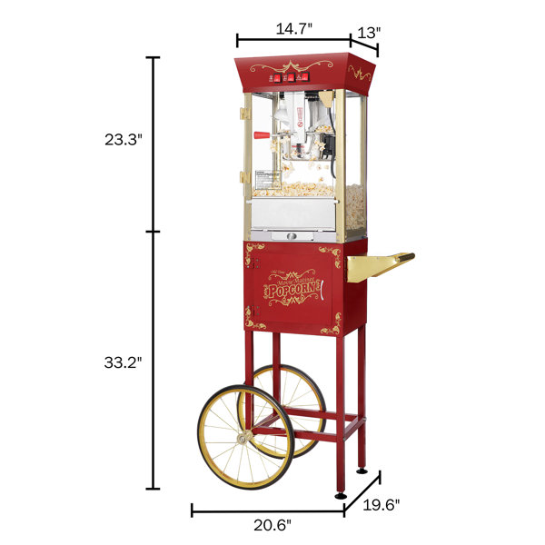 Popcorn on sale popper cart